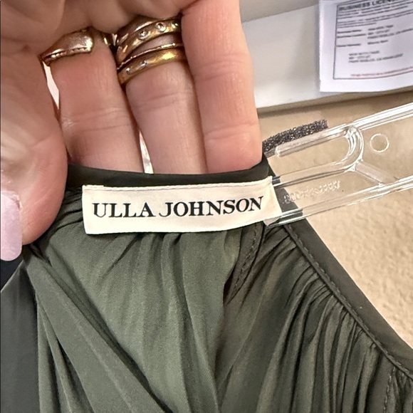 Ulla Johnson Yalena Pleat Midi Dress in Forest Green Size 8 - Picture 11 of 11